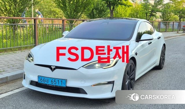 Tesla Model S 2023 Белый из Кореи