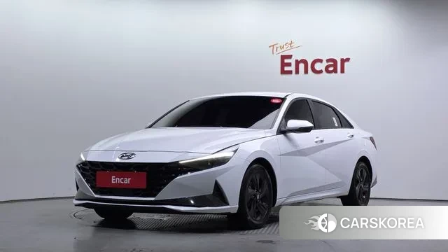 Hyundai Avante Hybrid (CN7) 2022 Белый из Кореи
