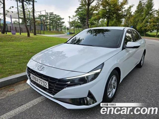 Hyundai Avante (CN7) 2021 Белый из Кореи