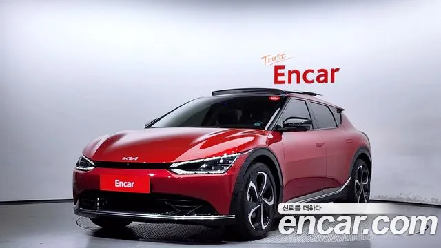 Kia EV6 2023 Красный из Кореи