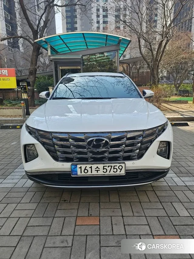 Hyundai Tucson Hybrid (NX4) 2023 Белый из Кореи