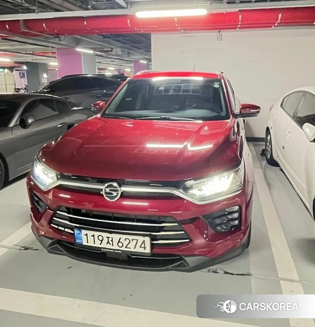 Ssangyong Beautiful Korando 2021 Красный из Кореи