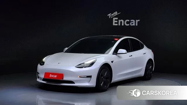 Tesla Model 3 2021 Белый из Кореи