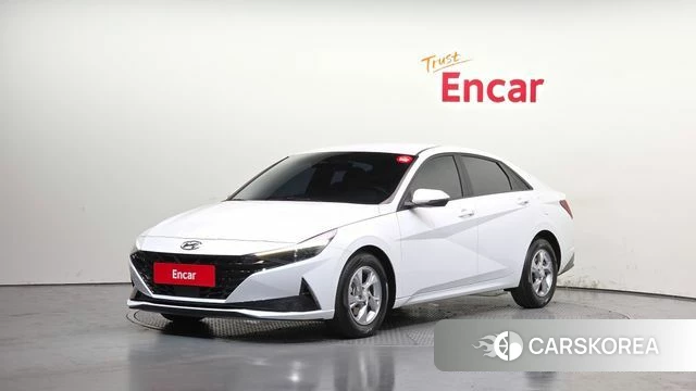 Hyundai Avante (CN7) 2021 Белый из Кореи