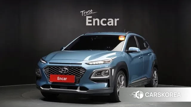 Hyundai Kona 2018 Небесно-голубой из Кореи