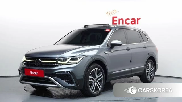 Volkswagen Tiguan Allspace 2022 Серый из Кореи