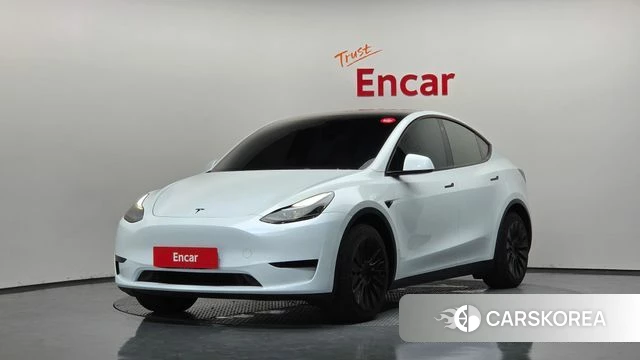 Tesla Model Y 2023 Белый из Кореи