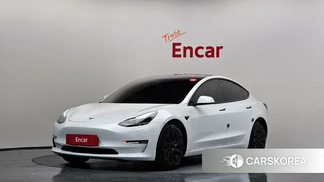 Tesla Model 3 2022 Белый из Кореи