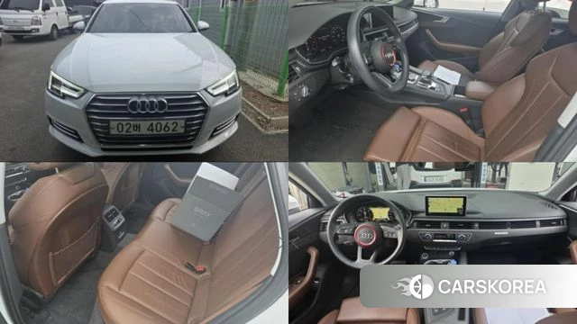 Audi A4 (B9) 2018 Белый из Кореи