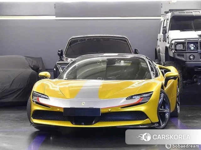 Ferrari SF90 Spider 2022 Желтый из Кореи