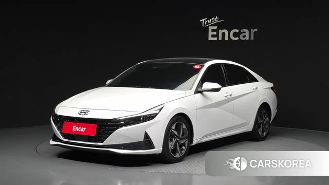 Hyundai Avante (CN7) 2020 Белый из Кореи