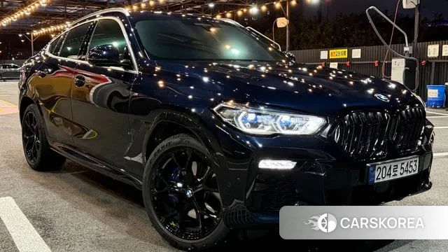 BMW X6 (G06) 2021 Черный из Кореи