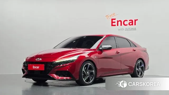 Hyundai Avante (CN7) 2021 Красный из Кореи