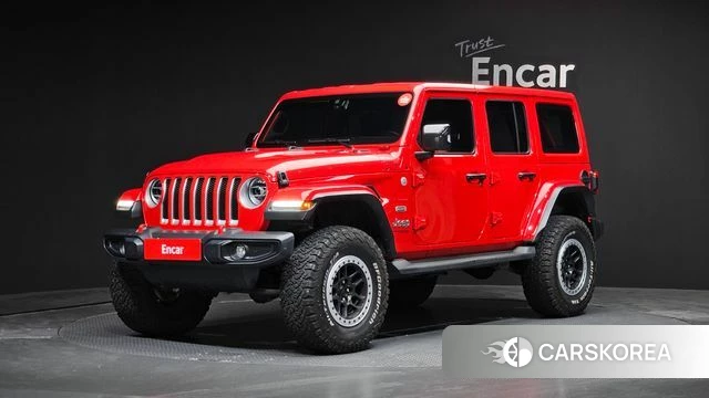 Jeep Wrangler (JL) 2021 Красный из Кореи