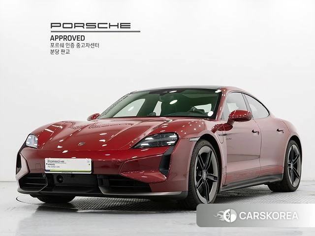 Porsche Taycan 2025 Красный из Кореи