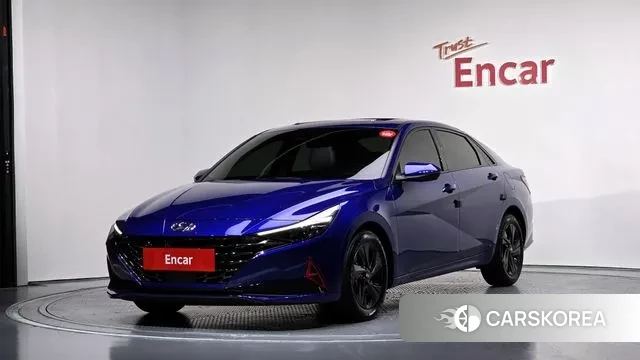 Hyundai Avante (CN7) 2020 Синий из Кореи