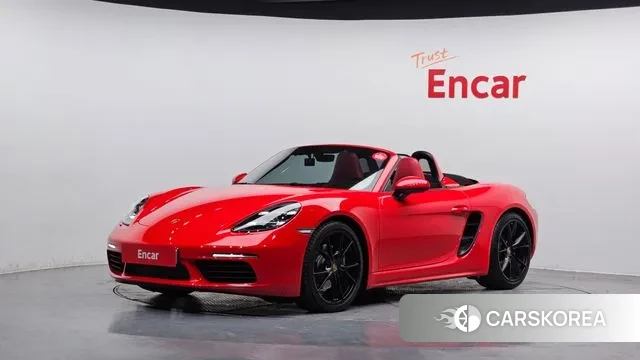Porsche 718 Boxster 2019 Красный из Кореи