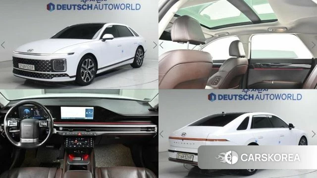 Hyundai Grandeur Hybrid (GN7) 2023 Белый из Кореи
