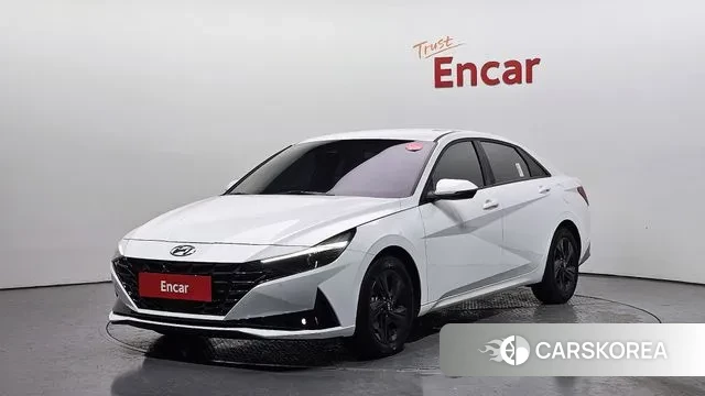 Hyundai Avante Hybrid (CN7) 2022 Белый из Кореи