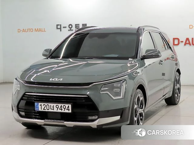 Kia Di Ol Nu Niro 2022 Темно-зеленый из Кореи