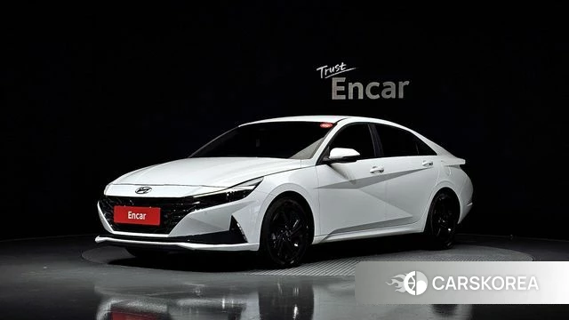 Hyundai Avante Hybrid (CN7) 2022 Белый из Кореи