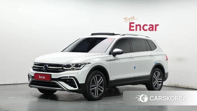 Volkswagen Tiguan Allspace 2022 Белый из Кореи