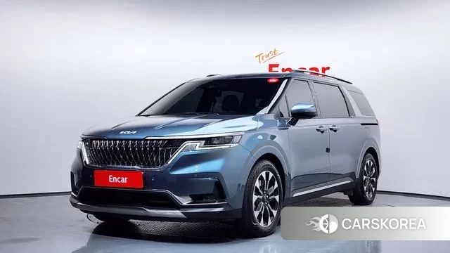 Kia Carnival 4th generation 2023 Небесно-голубой из Кореи