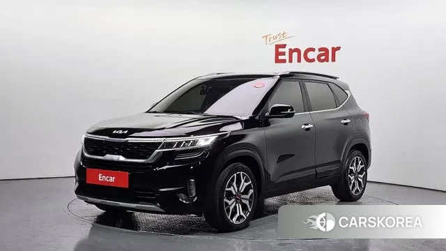 Kia Seltos 2022 Черный из Кореи