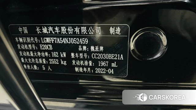 Tank 300 2022 Черный из Китая