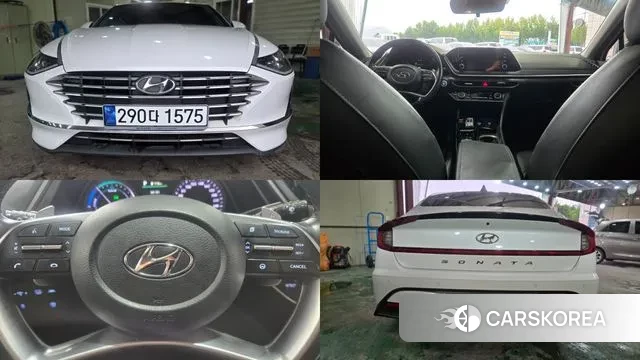 Hyundai Sonata Hybrid (DN8) 2021 Белый из Кореи