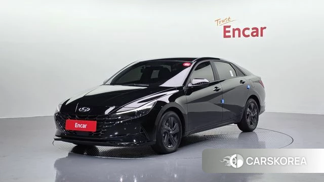 Hyundai Avante Hybrid (CN7) 2021 Черный из Кореи