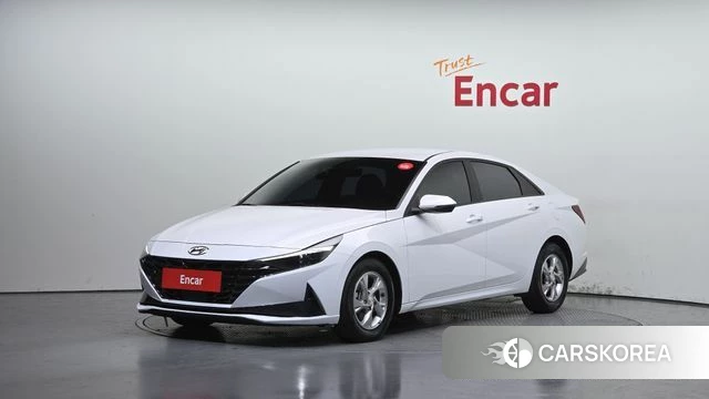 Hyundai Avante (CN7) 2023 Белый из Кореи