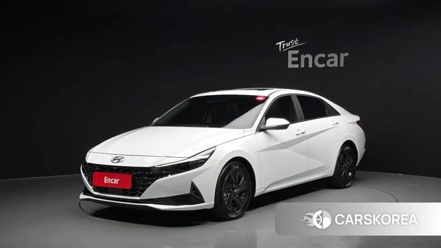 Hyundai Avante (CN7) 2021 Белый из Кореи