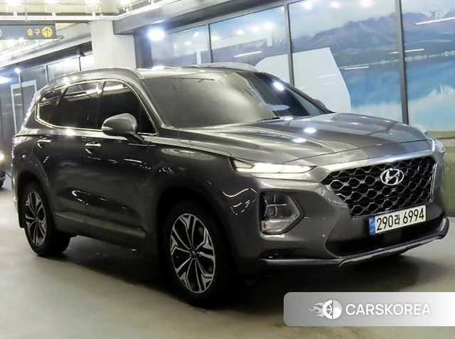 Hyundai Santa Fe TM 2019 Серебристо-серый из Кореи