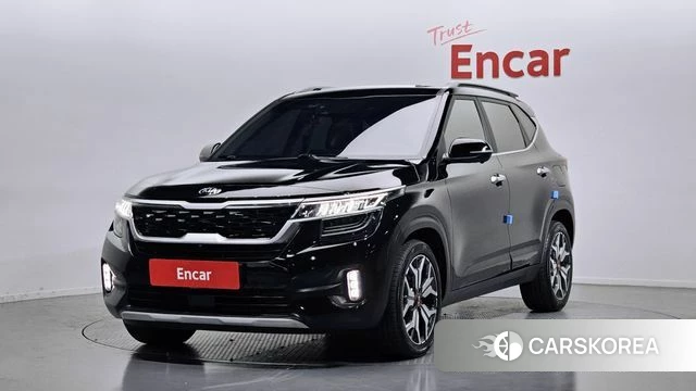 Kia Seltos 2021 Черный из Кореи
