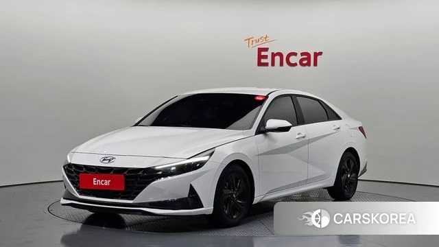 Hyundai Avante Hybrid (CN7) 2023 Белый из Кореи