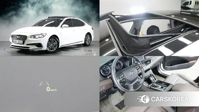 Hyundai Grandeur IG Hybrid 2018 Белый из Кореи