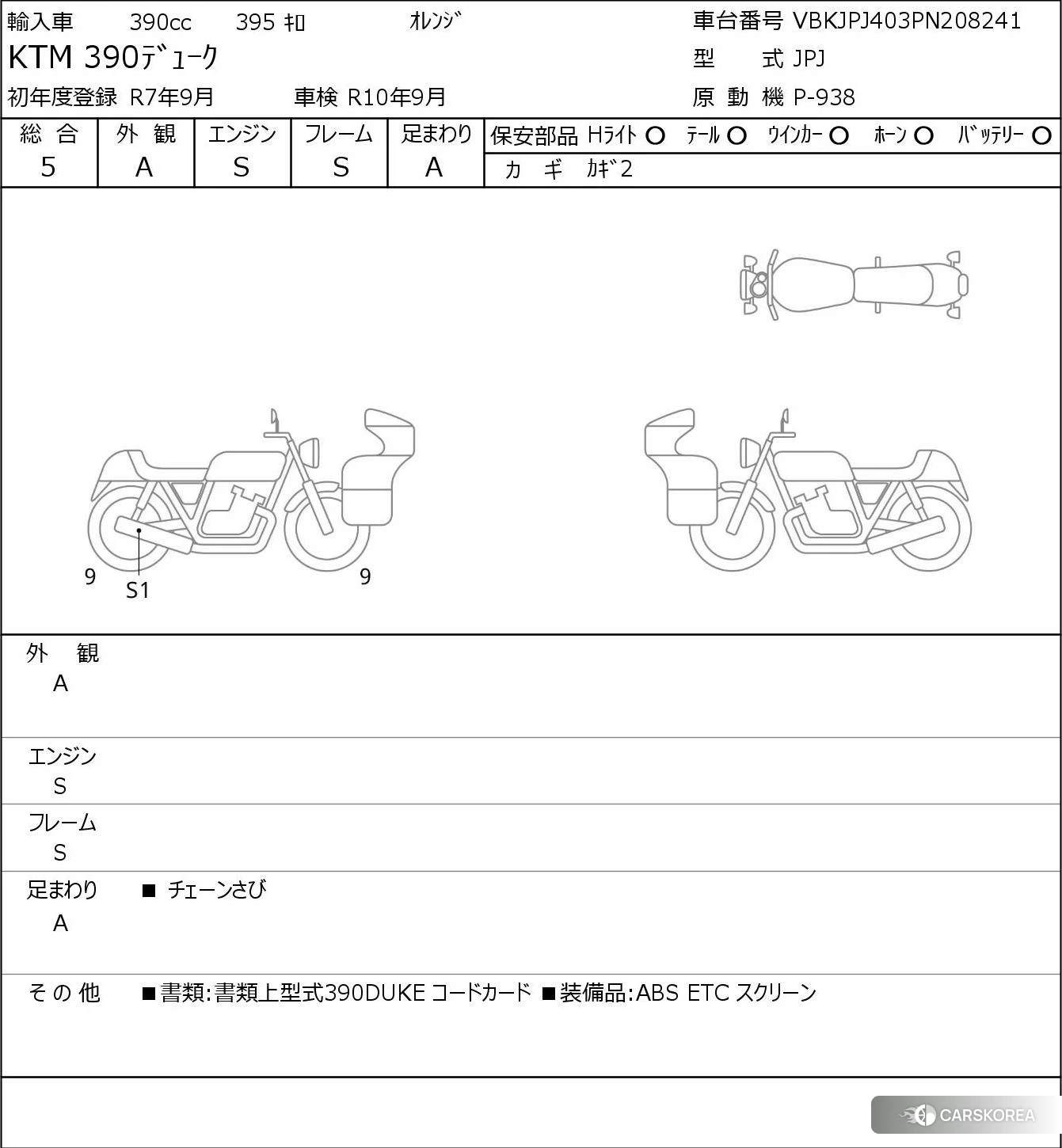 KTM 390 DUKE 2023 из Японии, фото 5
