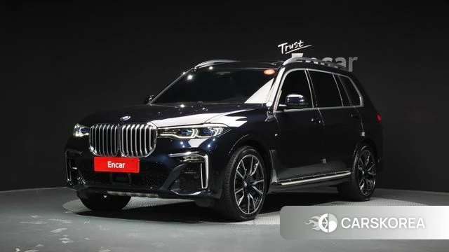 BMW X7 (G07) 2021 Черный из Кореи