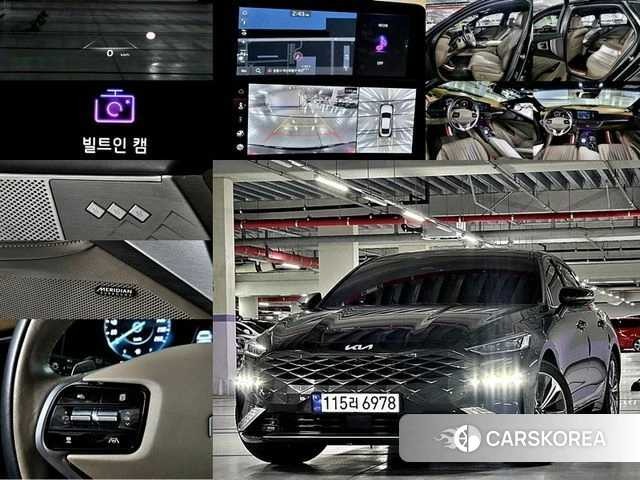Kia K8 Hybrid 2023 Серый из Кореи