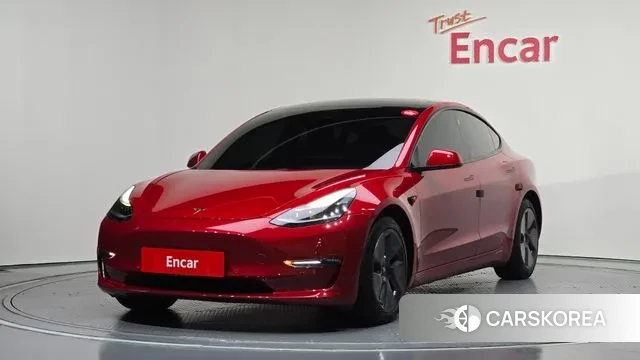 Tesla Model 3 2021 Красный из Кореи
