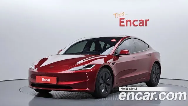 Tesla Model 3 2024 Красный из Кореи