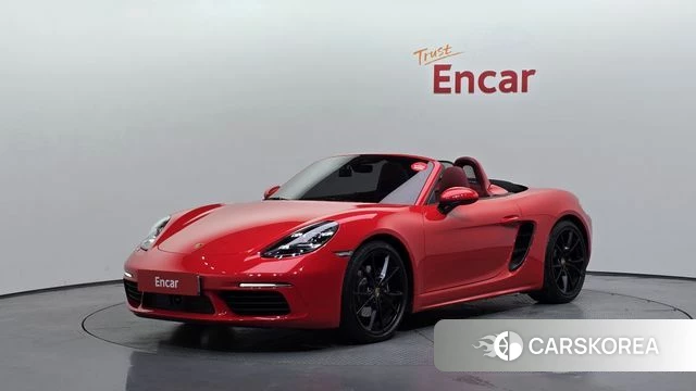 Porsche 718 Boxster 2022 Красный из Кореи
