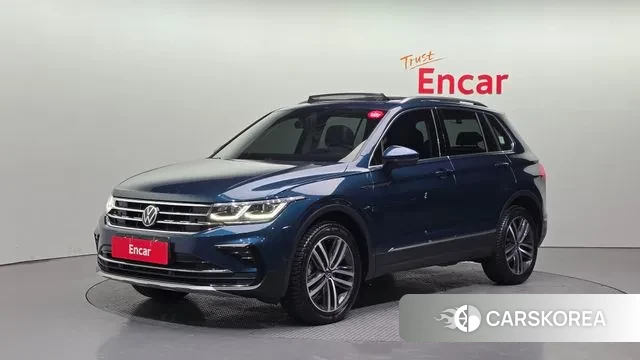 Volkswagen Tiguan second Generation 2022 Синий из Кореи
