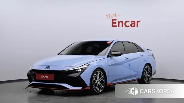 Hyundai Avante (CN7) 2022 Синий из Кореи