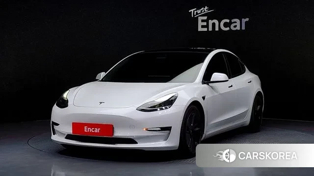 Tesla Model 3 2021 Белый из Кореи