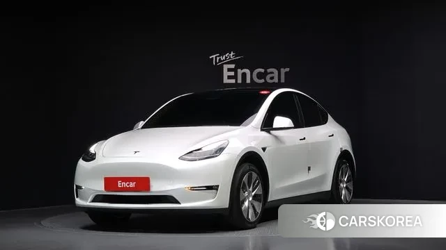 Tesla Model Y 2021 Белый из Кореи