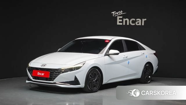 Hyundai Avante Hybrid (CN7) 2020 Белый из Кореи