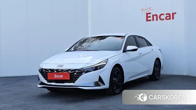 Hyundai Avante Hybrid (CN7) 2020 Белый из Кореи
