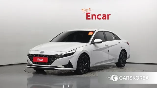 Hyundai Avante (CN7) 2023 Белый из Кореи